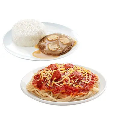 Jolly Spaghetti w/ 1 - pc. Burger Steak Solo