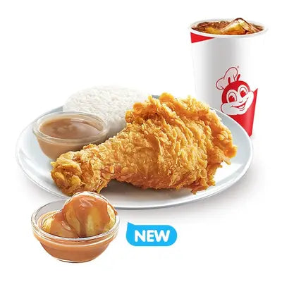 1 - pc. Chickenjoy w/ Mashed Potato & Drink